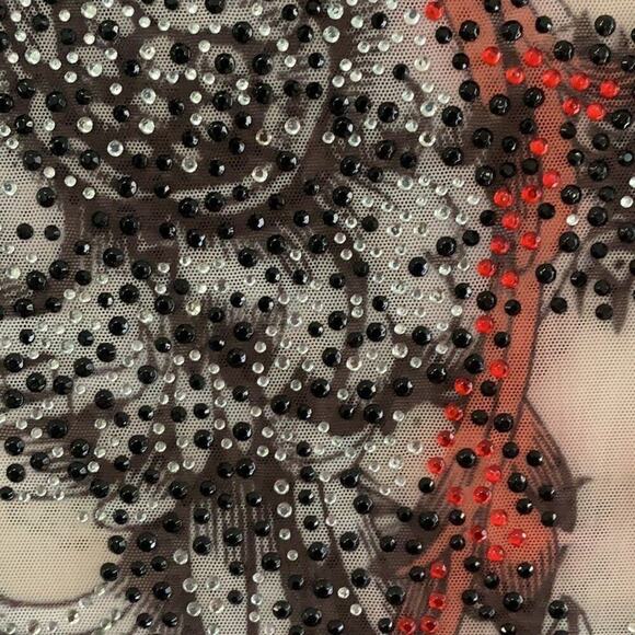 NWT SAINT GIL PARIS EMBELLISHED SHEER DRESS ‎ S - Picture 5 of 10